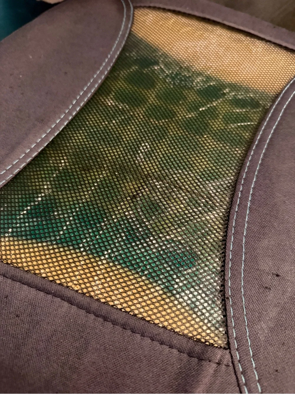 Brown and Charcoal Mesh Seat Cushion by Ergo-Drive